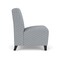 Lesro Siena Lounge Reception Armless Guest Chair, Black, RS Fog Upholstery SN1102 - alternate 3